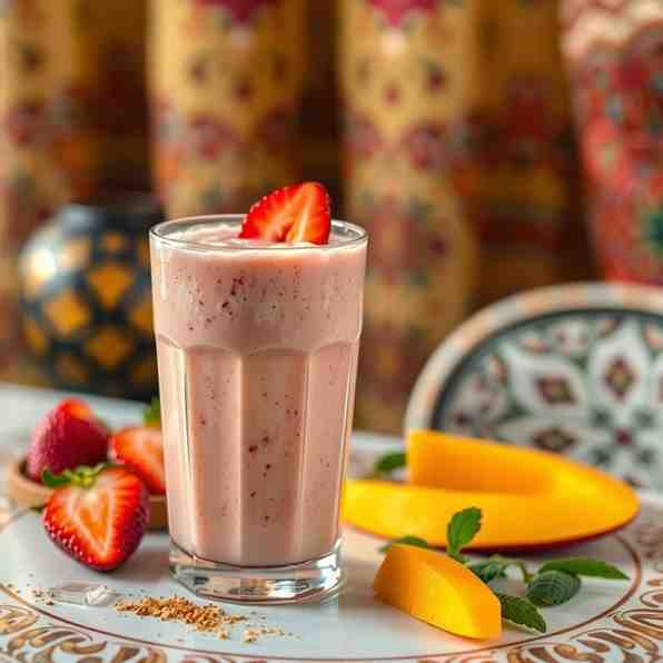 Strawberry Mango Smoothie - Ramadan Drinks